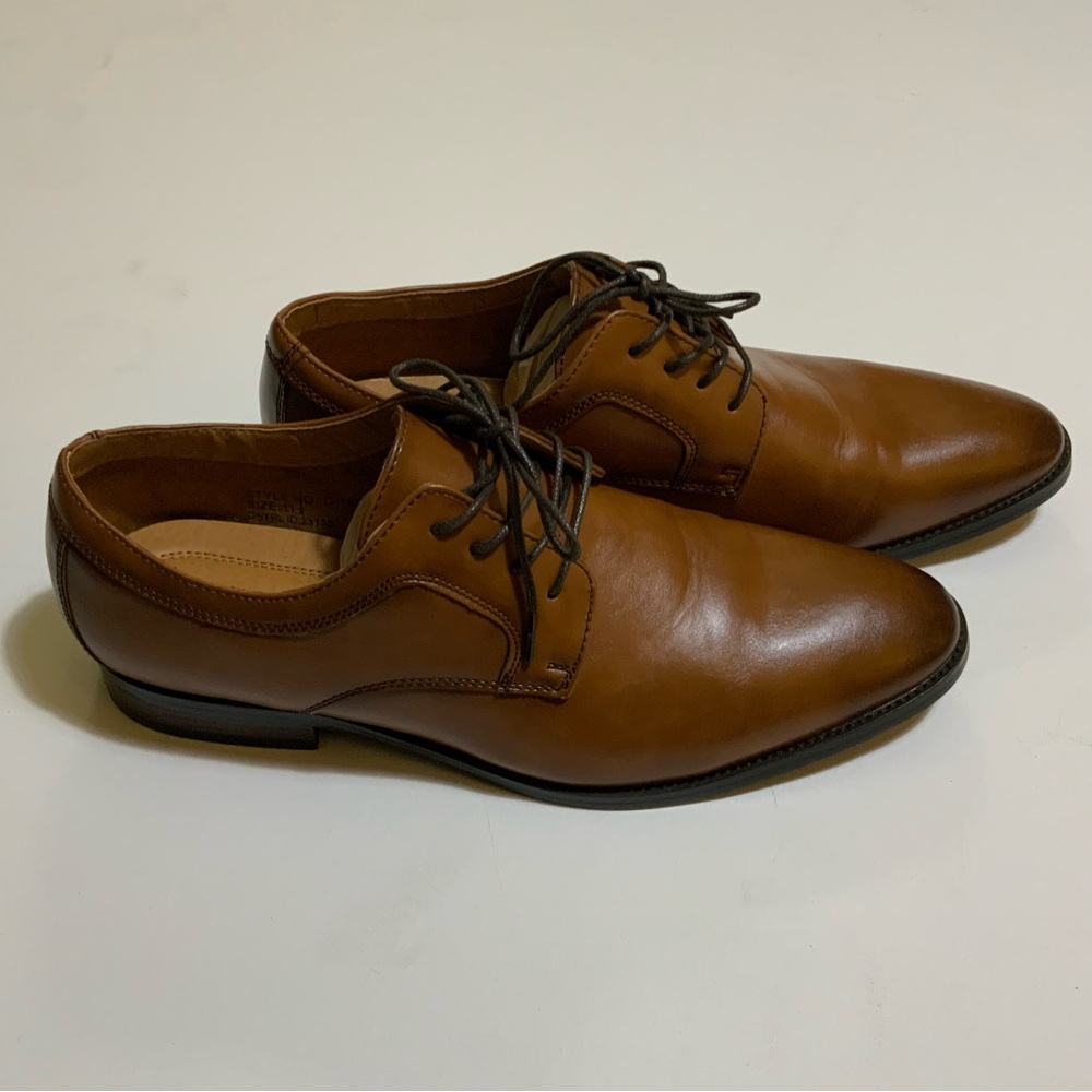 NWOT Bonafini Brown Mens Dress Shoes Size 11.5